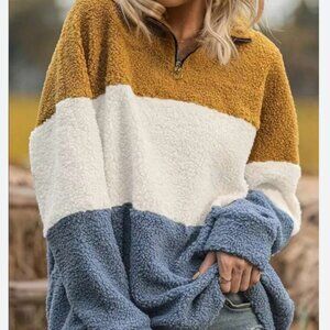 Colorblock Fleece Pullover 5X